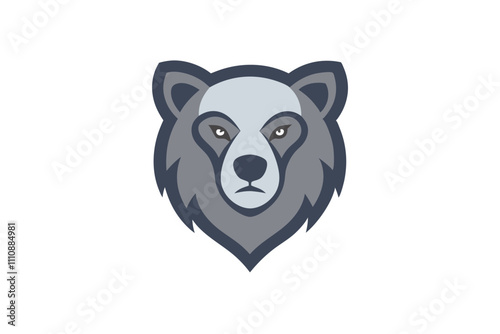 animal head mascot logo design 