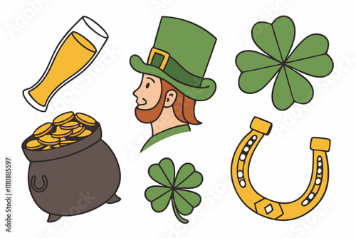 Festive St. Patrick's Day Backgrounds: Celebrate with Shamrocks, Green, and Gold photo