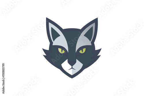 animal head mascot logo design 