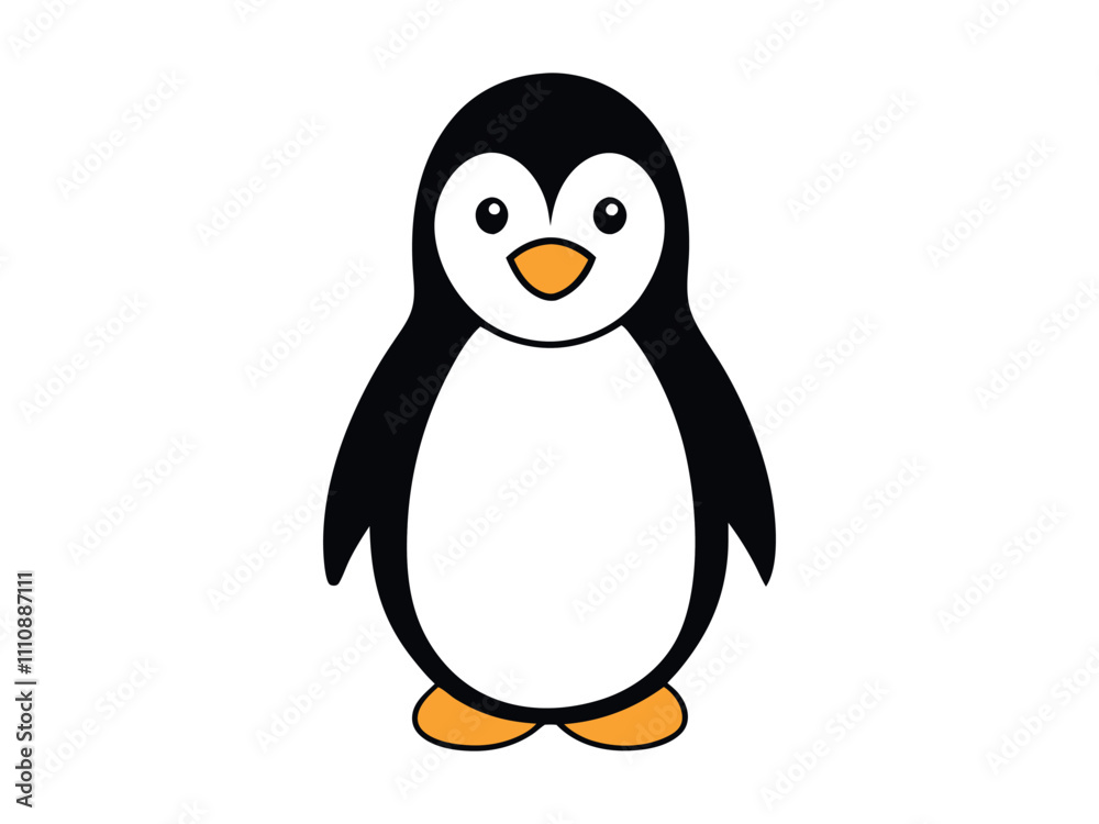 Obraz premium penguin on a white background