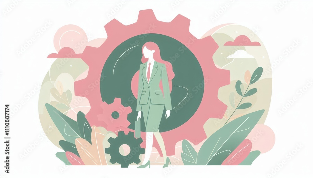 business person working on laptop content created with generative AI software. business person working on laptop content created with generative AI software.