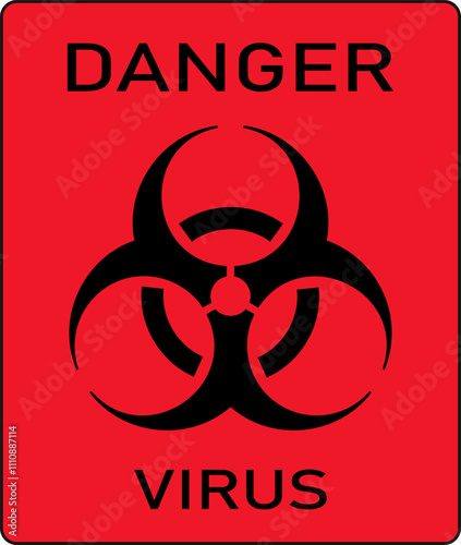 Bio hazard symbol. Quarantine sign. Quarantine zone. Dripping biohazard symbol. Biological hazard warning. Covid. Vector illustration.