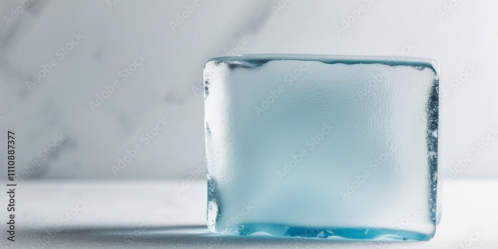 Abstract ice block texture with frosted surface in cool tones. Abstract ice block texture with frosted surface in cool tones.