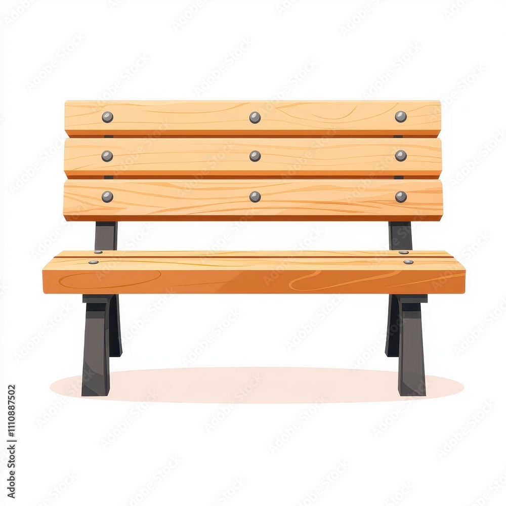 A Simple Yet Inviting Wooden Bench Design Perfect for Parks and Gardens A Simple Yet Inviting Wooden Bench Design Perfect for Parks and Gardens