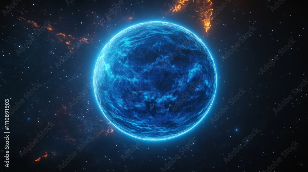 Naklejka premium planet in space