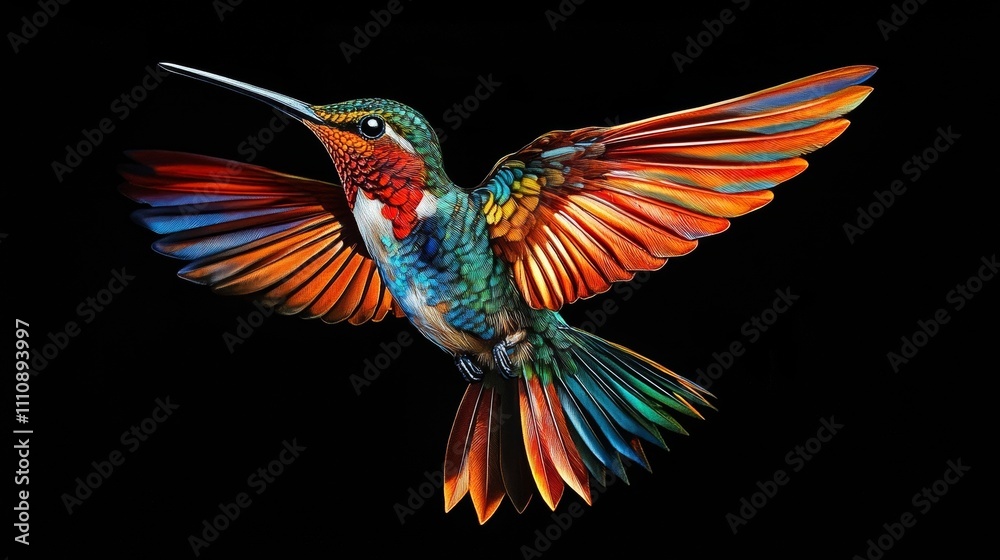 Obraz premium butterfly on black background