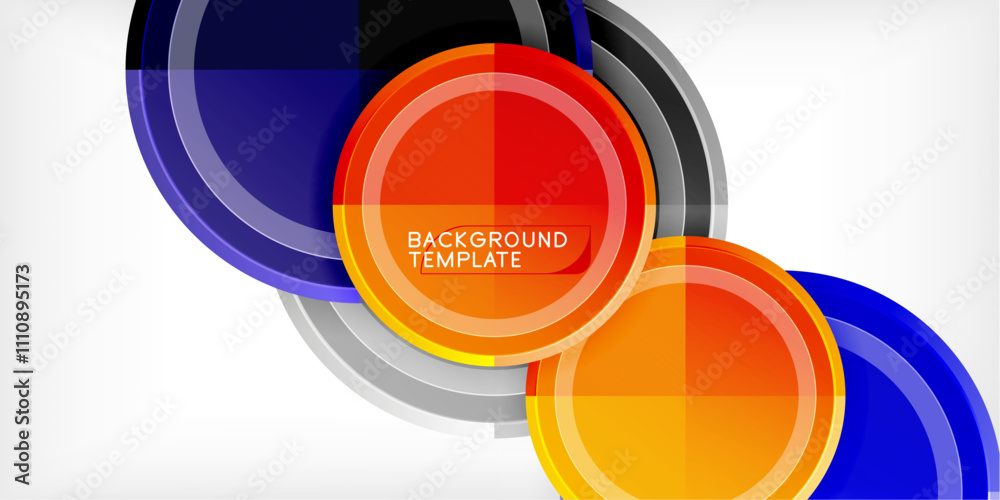 Geometric design abstract background - circles Geometric design abstract background - circles