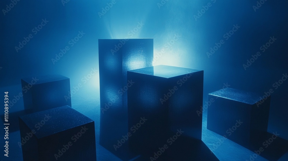 Fototapeta premium abstract blue background