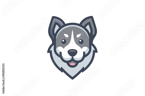 animal head mascot logo design 