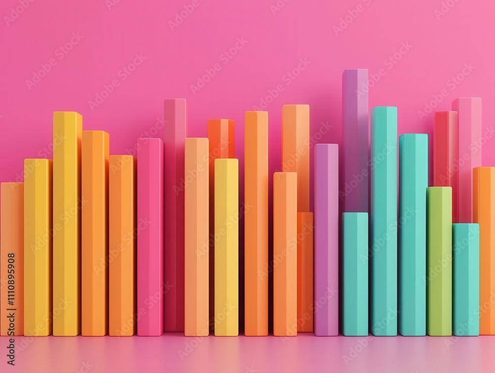 Speech clarity, vibrant sound frequency patterns, 3D illustration Speech clarity, vibrant sound frequency patterns, 3D illustration