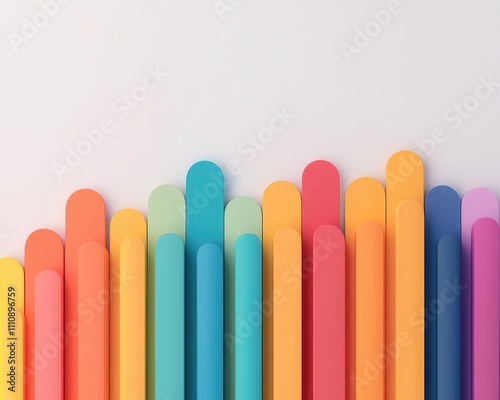 Resonance design, vibrant sound articulation, 3D illustration