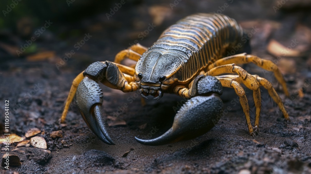 A large male mud crab with blue spots on its claws and legs, and red eyes A large male mud crab with blue spots on its claws and legs, and red eyes