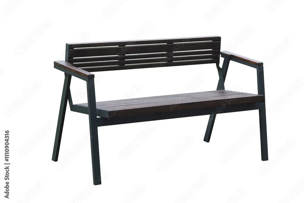 park bench isolated on white background. outdoor furniture park bench isolated on white background. outdoor furniture