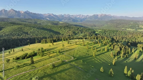 Aerial Drone View of the Tatra Mountains

Keywords: Tatra Mountains, aerial view, drone photography, mountain scenery, nature from above, scenic landscapes, hiking destination, wilderness, nature phot