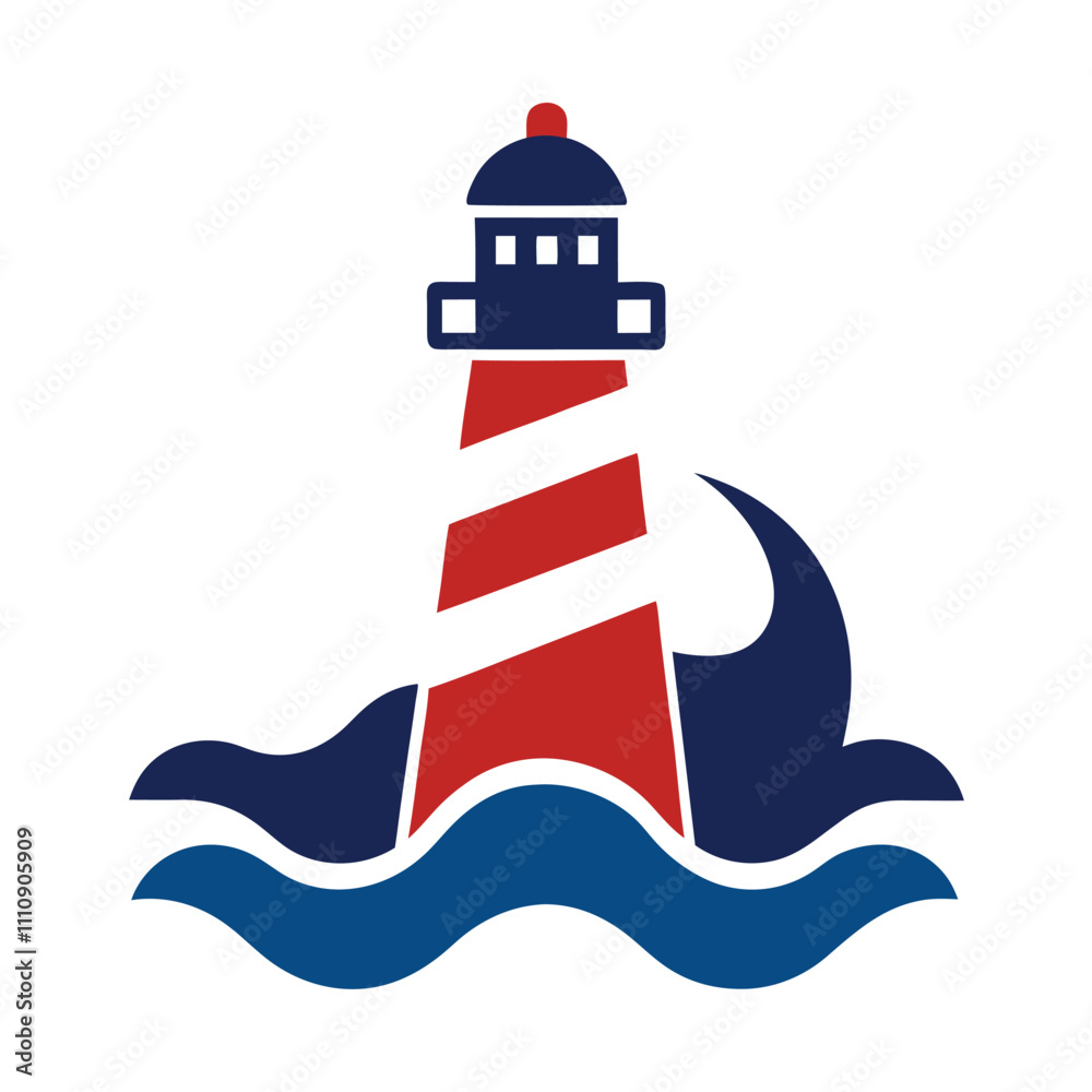 lighthouse vector design illustration 