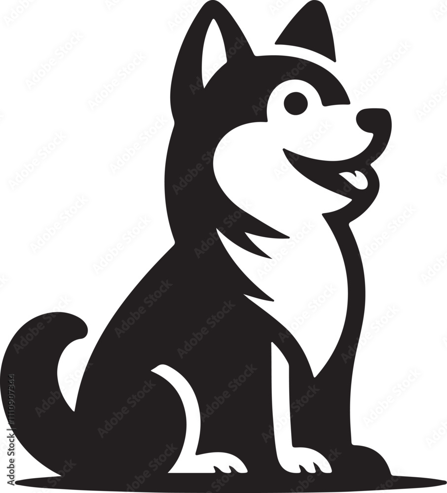 Cute Dog vector with white background Cute Dog vector with white background