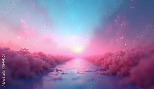 Abstract gradient blur symbolizes future predictions and possibilities