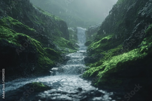 Rainy Gorge Stream