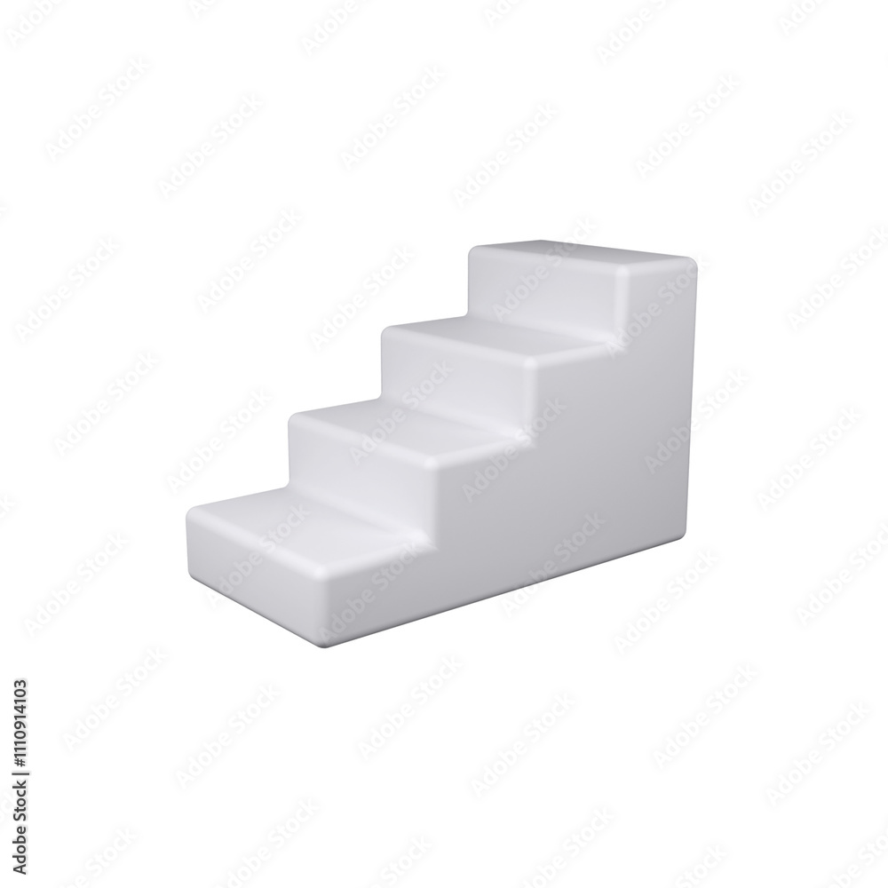Ladder isolated 3d render icon illustration Ladder isolated 3d render icon illustration