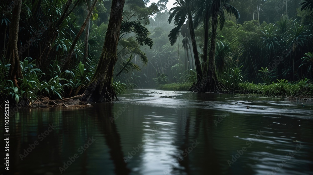 Obraz premium Mystical Jungle River