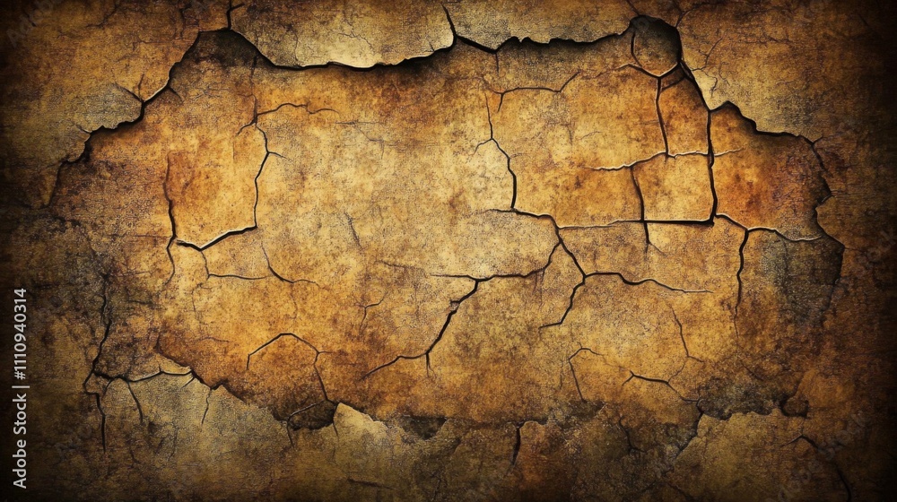 A Cracked and Weathered Abstract Texture in Earthy Tones A Cracked and Weathered Abstract Texture in Earthy Tones