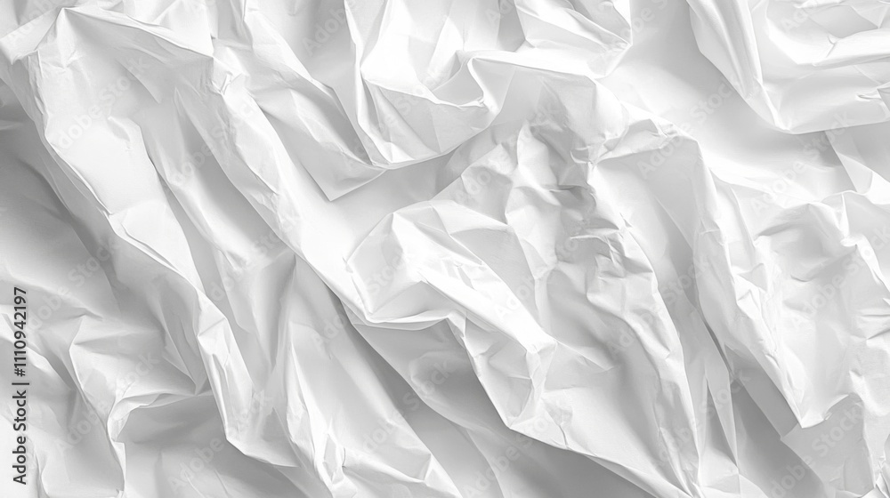 Crumpled White Paper Texture Crumpled White Paper Texture