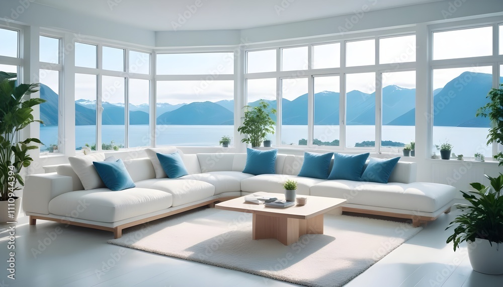 Scandinavian living room interior design zoom background Scandinavian living room interior design zoom background