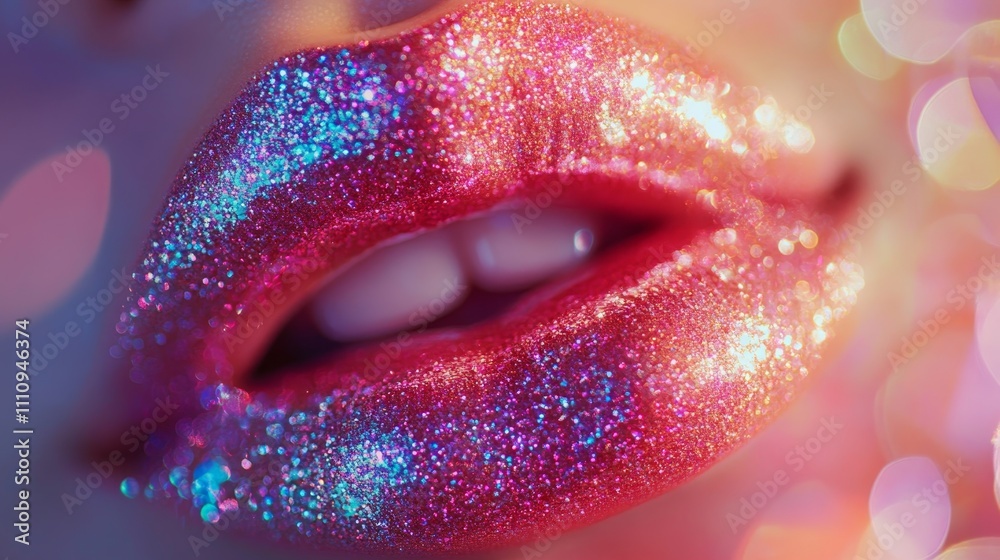 Glossy shining lips fastive make up glossy shining lips composition background Glossy shining lips fastive make up glossy shining lips composition background