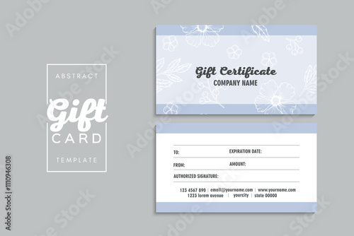 Set of colorful gift cards template. Modern style vector illustration of flowers for saloon, gallery, spa, shop. Gift voucher