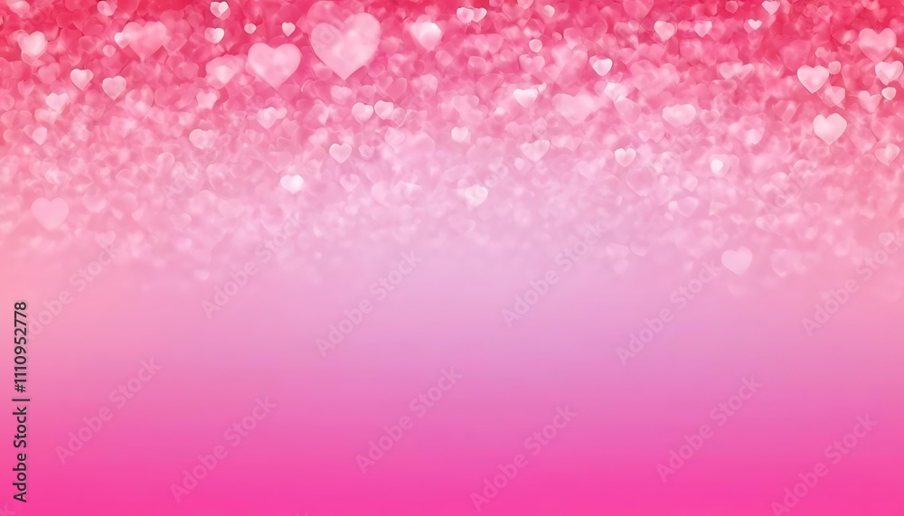 Abstract hearts small and big red, pink gradient blurred sparkling background. Abstract hearts small and big red, pink gradient blurred sparkling background.