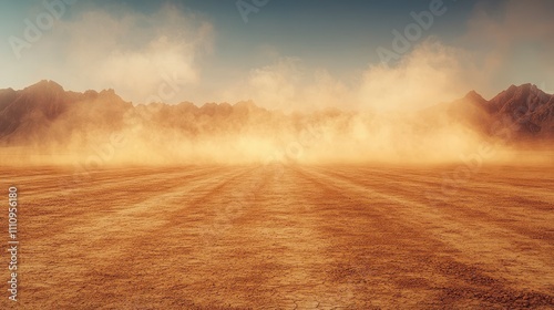 desert dust clouds, dry land scenery, epic desert horizon, majestic mountain ranges, majestic desert expanse, desert dust storm, golden hour desert, desert mountain range, majestic desert landscape
