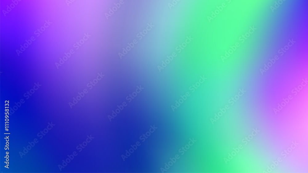 Fototapeta premium Mesh colorful blurred abstract background, magic texture, aurora light hologram vector