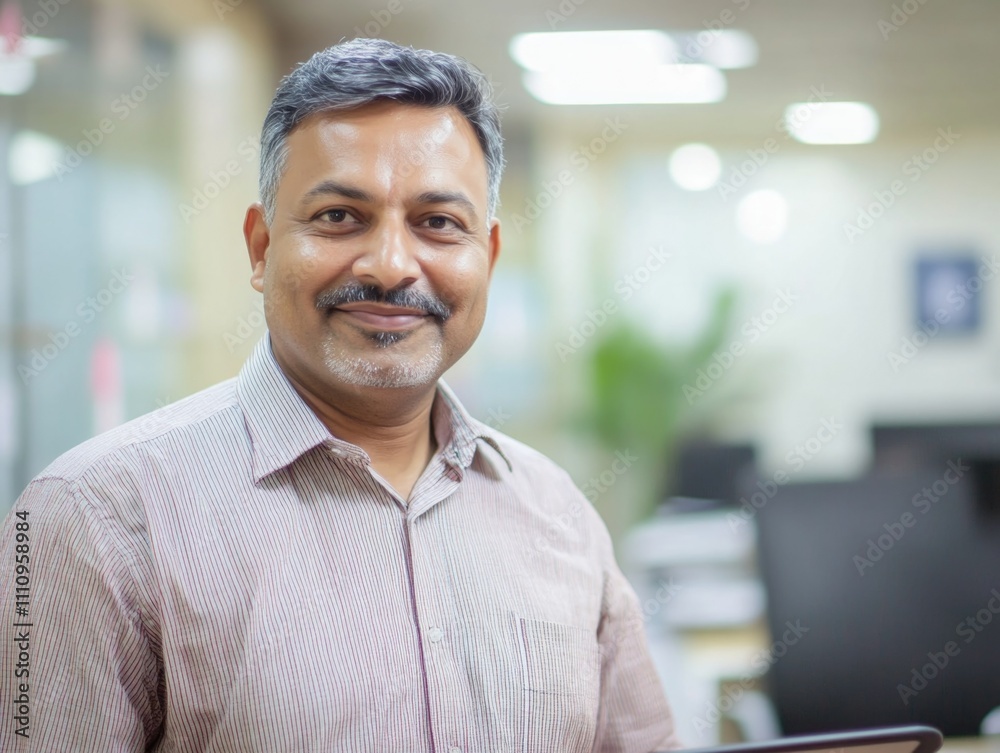Obraz premium Smiling Businessman in Office