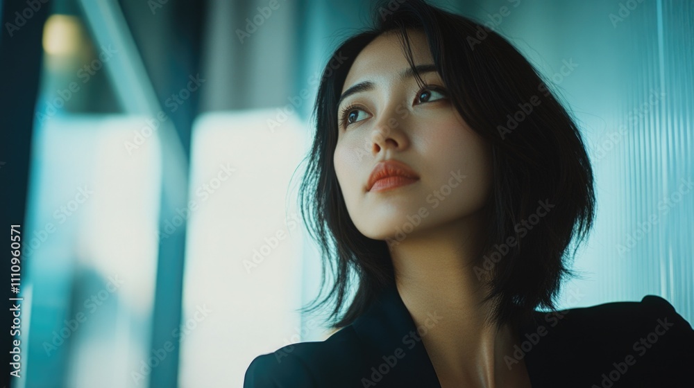 Fototapeta premium Modern Asian Female, Introspective