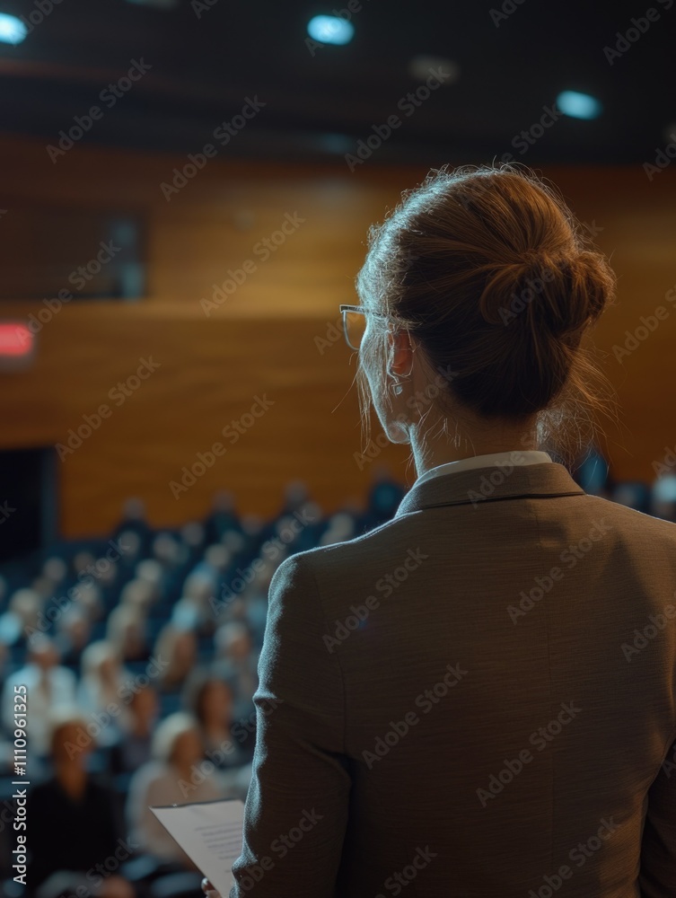 Fototapeta premium Speaking Professional at Conference