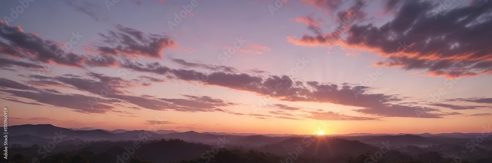 The sky is painted with soft pastels as the sun dips below the horizon , warm light, peaceful evening The sky is painted with soft pastels as the sun dips below the horizon , warm light, peaceful evening