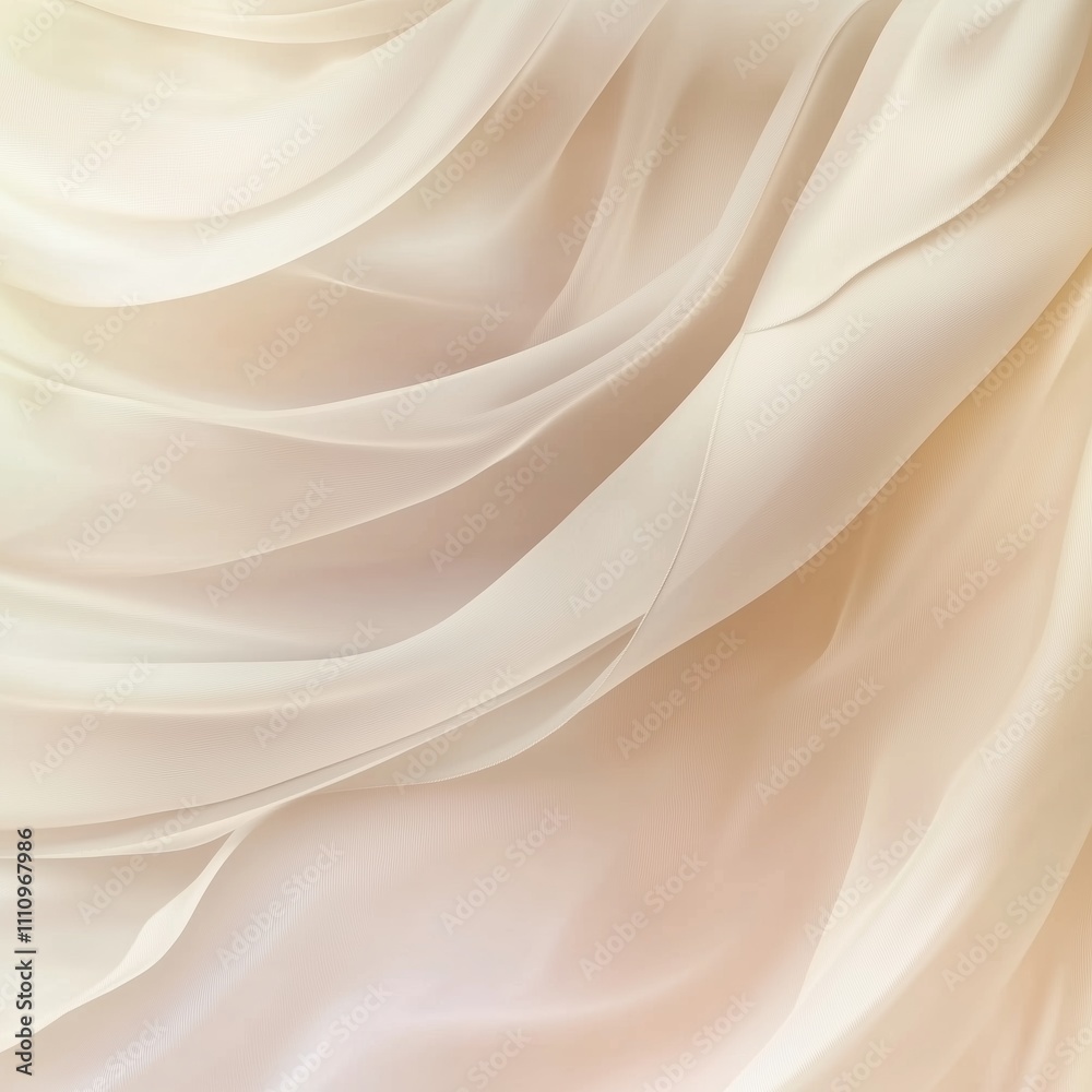 Fototapeta premium A soft beige abstract fabric image with open space. 