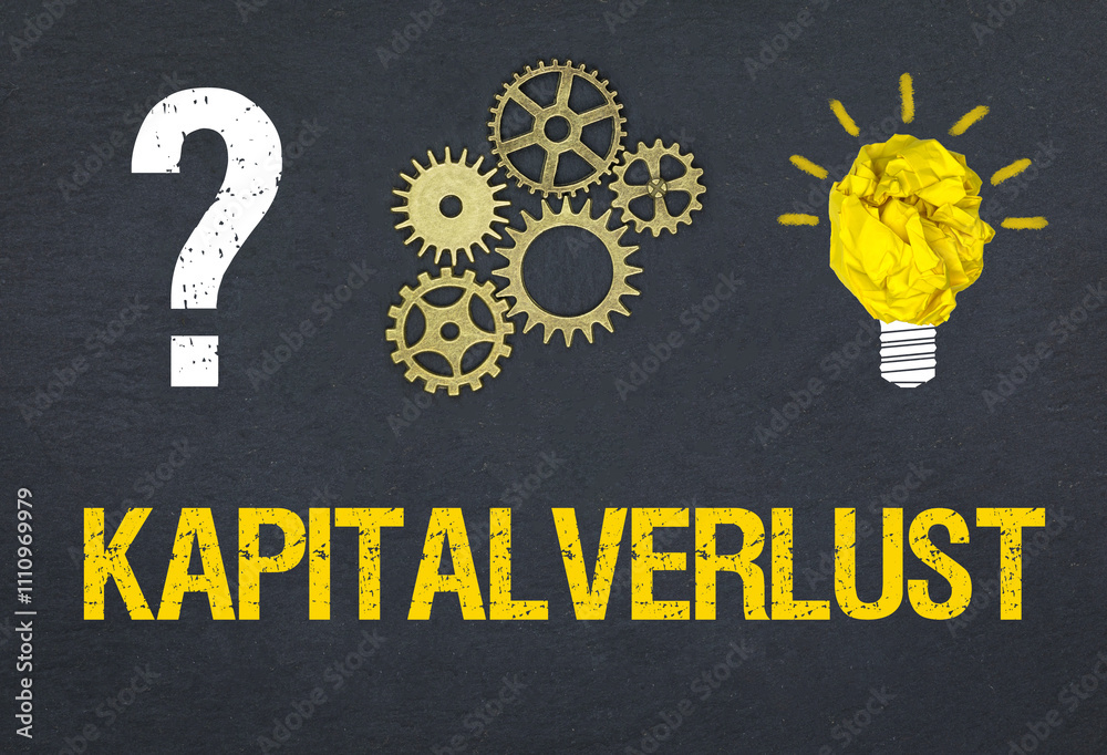 Obraz premium Kapitalverlust