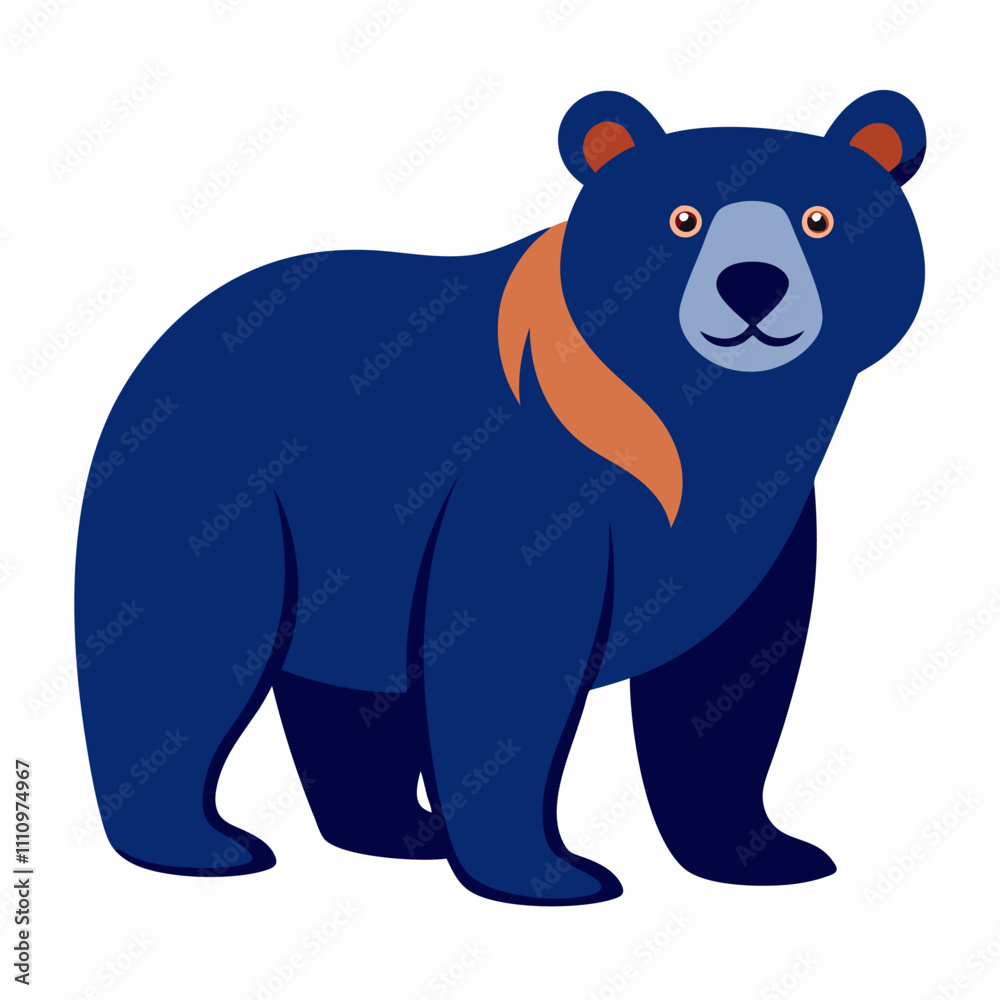 Fototapeta premium bear vector icon with white background