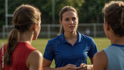 Youth sports coaching session local field photography outdoor candid team development