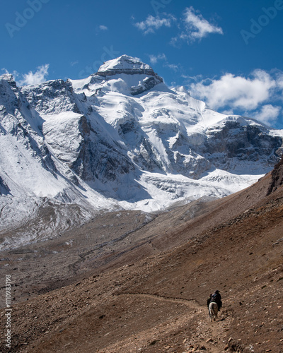 Pilgrims travelling towards Gauri Kund at the base of Adi Kailash which is the second most important peak of Panch Kailash group photo