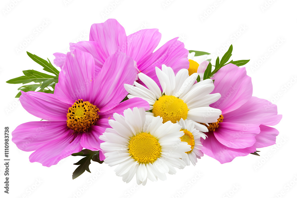 Vibrant floral decor pink and white flowers for nature-inspired aesthetic Vibrant floral decor pink and white flowers for nature-inspired aesthetic