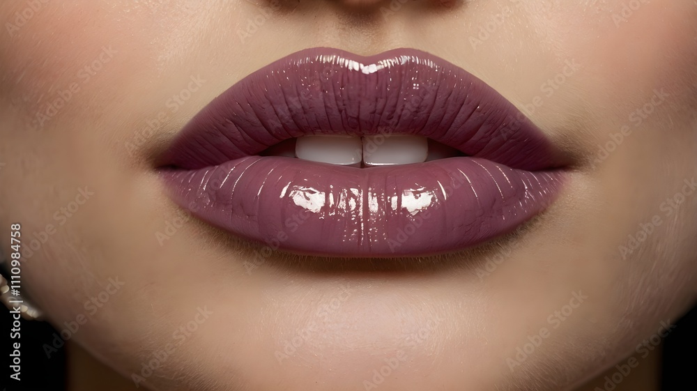 Bold Red Lipstick Application Close-up
Bold Red Lipstick Application Close-up