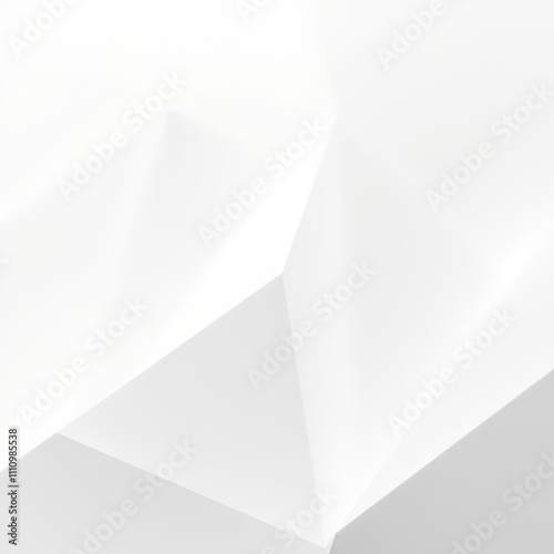 Minimalist elegance abstract white lines and triangles in superflat style polygonal wallpaper abstract geometric background concept macro photography 