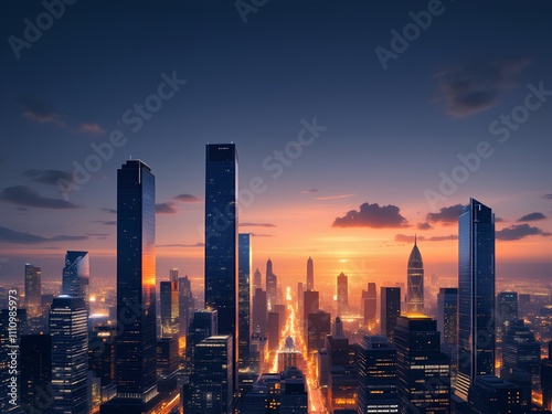 City Twilight - Romance and Prosperity of the Urban Landscape