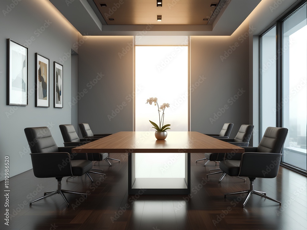 Fototapeta premium Modern Conference Room - High-End Business Space