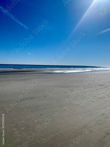 beach and sea in the morning sandy sunny beach landscape warm summer perfect day ocean picturesque sky and clouds tropical island