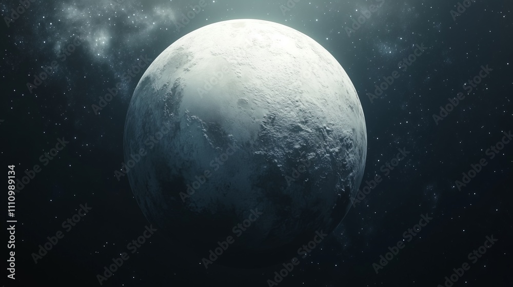 Obraz premium A planet or moon, beautiful view of the galaxy