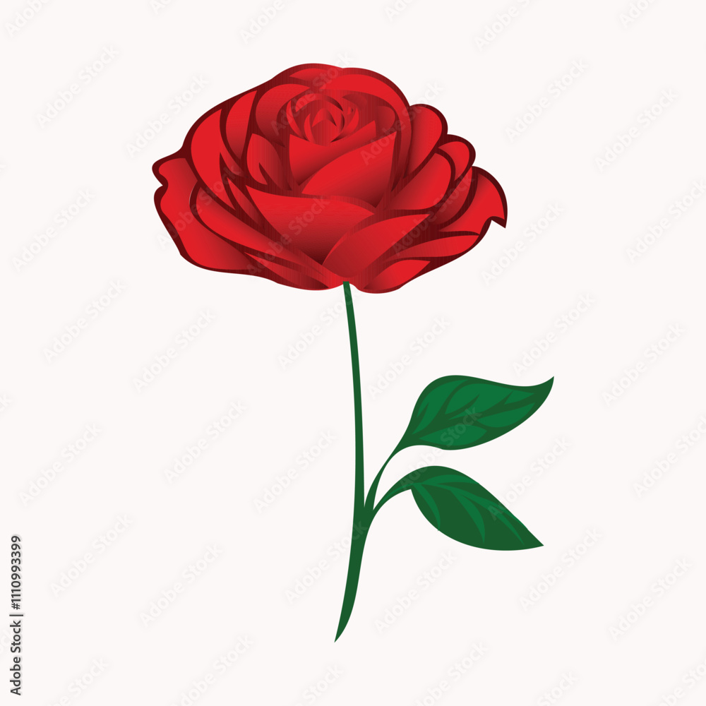 Hand-drawn Rose Clip Art Vector Design Hand-drawn Rose Clip Art Vector Design