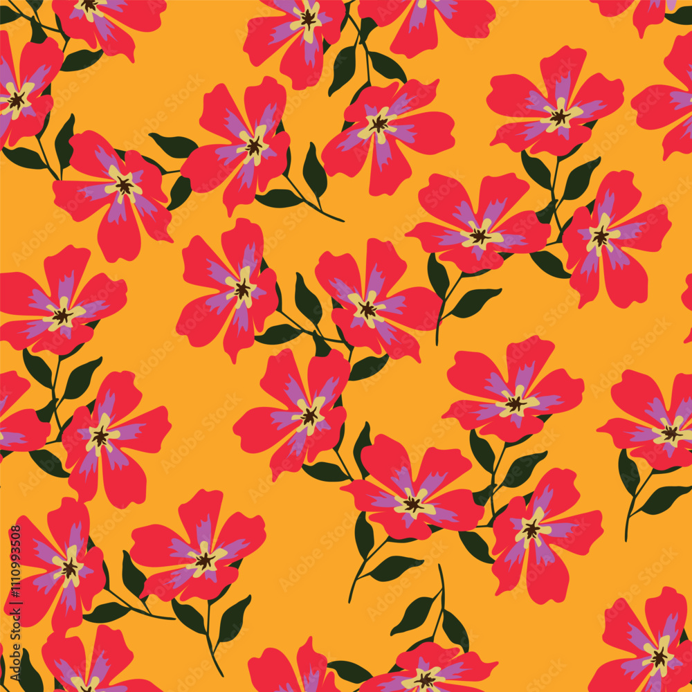 cute flower pattern image for fabric textile or wall decoration
